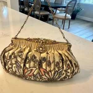VINTAGE Walborg Hand Made Beaded Evening Bag. Made in France.